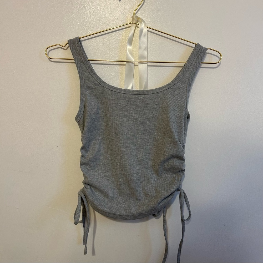 Ribbed Ruched Tank